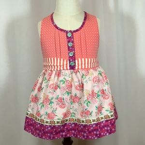 Matilda Jane  Girls Ruffled Dress Size 4